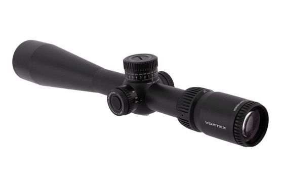 First Focal Plane rifle scope with 50mm objective diameter.